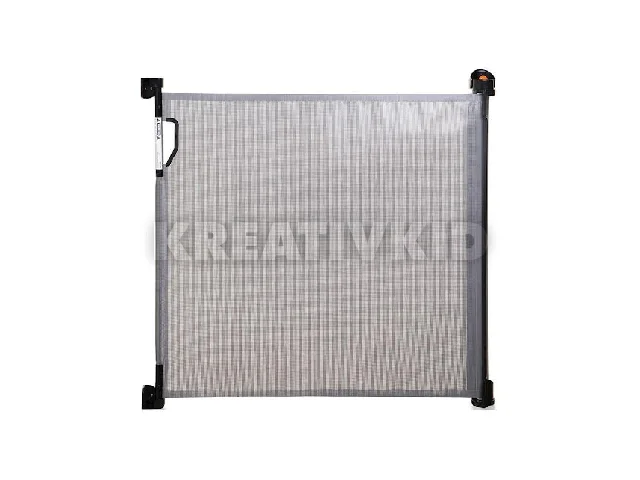 DREAMBABY Biztonsági visszahúzható rács 0-140 cm - szürke