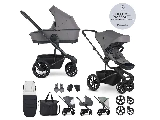 EASYWALKER Kombinált babakocsi Harvey⁵ Pebble Grey XXL AIR