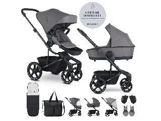EASYWALKER Kombinált babakocsi Harvey⁵ Pebble Grey XXL RWS