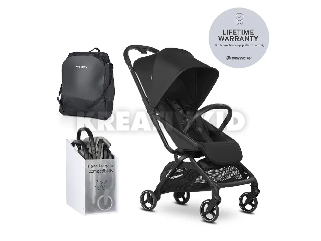 EASYWALKER Sport babakocsi Rockey S Pure Black
