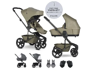 EASYWALKER XL szett kombinált Harvey NXT babakocsi tartozékokkal Moss Green