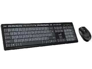 Egér- és billentyűzet készlet, vezeték nélküli, USB, HUN, GENIUS