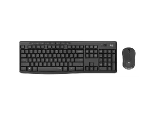 Egér- és billentyűzet készlet, vezeték nélküli, USB, LOGITECH,