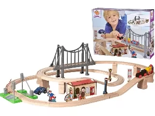 Eichhorn fa vonatszett 54 darabos 