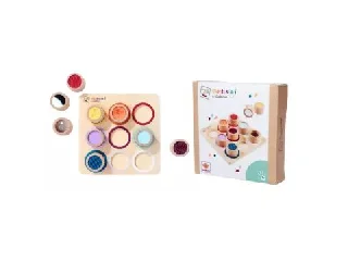 Eichhorn: Montessori fa oktató játék 10 db-os - Formaillesztő tábla