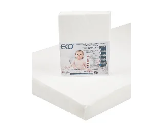 EKO Vízálló gumis lepedő, Jersey, fehér, 120x60 cm