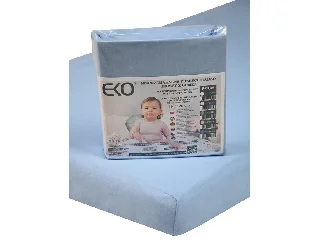 EKO Vízálló gumis lepedő, Jersey, kék, 120x60 cm