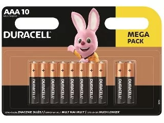 Elem, AAA mikro, 10 db, DURACELL 