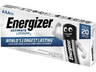 Elem, AAA mikro, 10 db, lítium, ENERGIZER 