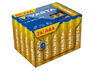 Elem, AAA mikro, 24 db, műanyagmentes, VARTA 