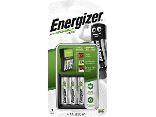 Elemtöltő, AA ceruza/AAA mikro, 4x2000 mAh AA, ENERGIZER 