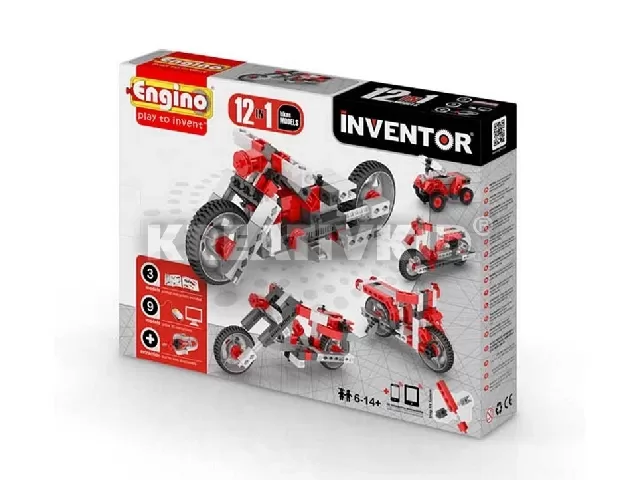 Engino Inventor motorok - 12 in 1 autó/motor modell