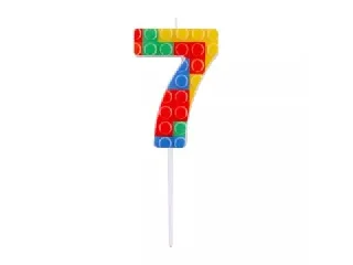 Építőkocka mintás gyertya - 7