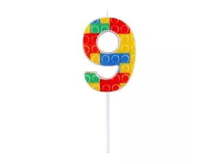 Építőkocka mintás gyertya - 9