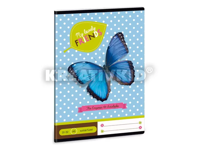 Erdő állatai - Azúrlepke A/5 szótárfüzet 31-32