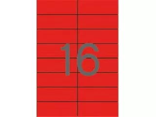 Etikett, 105x37 mm, színes, APLI, piros, 320 etikett/csomag