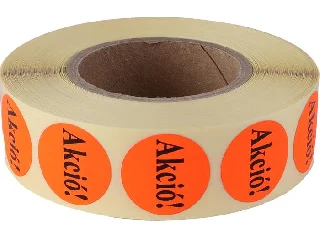 Etikett, 20 mm kör, 