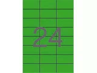 Etikett, 70x37 mm, színes, APLI, zöld, 2400 etikett/csomag