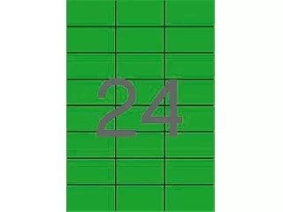 Etikett, 70x37 mm, színes, APLI, zöld, 480 etikett/csomag