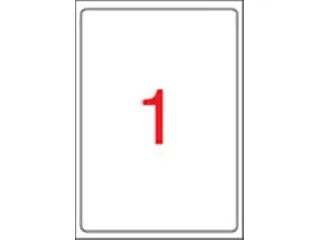 Etikett, univerzális, 199,6x289,1 mm, kerekített sarkú, APLI, 100 etikett/csomag