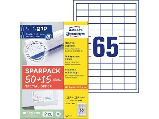 Etikett, univerzális, 38x21,2 mm, AVERY ZWECKFORM, 