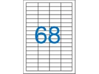 Etikett, univerzális, 48,5x16,9 mm, VICTORIA PAPER, 6800 etikett/csomag