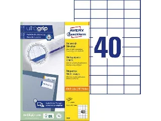 Etikett, univerzális, 52,5x29,7 mm, AVERY ZWECKFORM, 4000 etikett/csomag