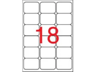 Etikett, univerzális, 63,5x46,6 mm, kerekített sarkú, APLI, 1800 etikett/csomag