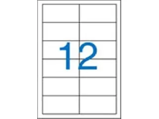 Etikett, univerzális, 97x42,4 mm, VICTORIA PAPER, 1200 etikett/csomag