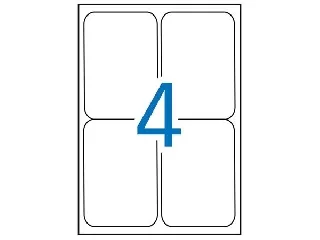 Etikett, univerzális, 99,1x139 mm, kerekített sarkú, APLI, 400 etikett/csomag