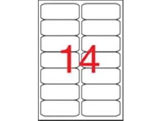 Etikett, univerzális, 99,1x38,1 mm, kerekített sarkú, APLI, 1400 etikett/csomag