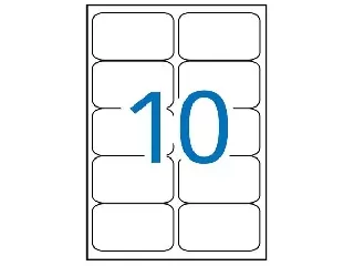 Etikett, univerzális, 99,1x57 mm, kerekített sarkú, APLI, 1000 etikett/csomag