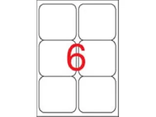 Etikett, univerzális, 99,1x93,1 mm, kerekített sarkú, APLI, 600 etikett/csomag