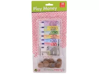 Euro játékpénz készlet