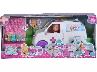 Évi Love: 2 az 1-ben állatmentő autó játékszett