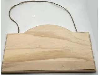 Fa cimke akasztóval 25x15cm