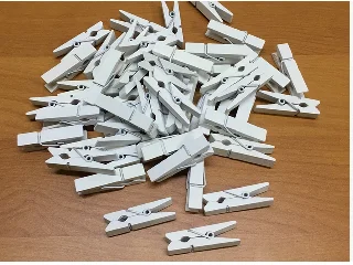 Fa csipesz fehér 3,5cm 25db/cs