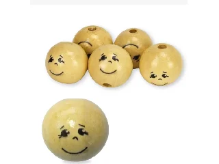 Fa golyó arccal - fiú 30 mm 5db/cs