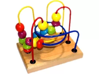 Fa golyóvezető ügyességi játék - kicsi