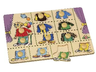 Fa öltöztető fiú kirakó