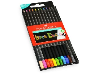 Faber-Castell: Black Edition színes ceruza szett, 12 db-os