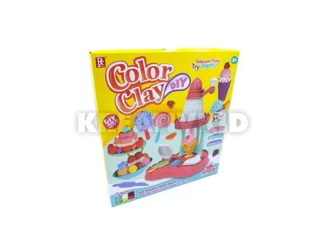 Fagylaltozó gyurmaszett kastély formájú gyurmanyomóval