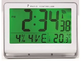 Falióra, rádióvezérlésű, LCD kijelzős, 22x20 cm, ALBA 