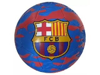 FC Barcelona: Címer mintás focilabda - matt, 5-ös méret