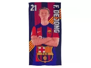 FC Barcelona: Strandtörülköző De Jong, mikroszálas - 100 x 180 cm