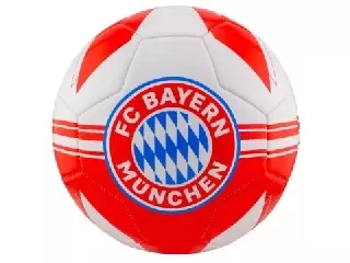 FC Bayern München: Címerrel díszített focilabda - matt, 5-ös méret