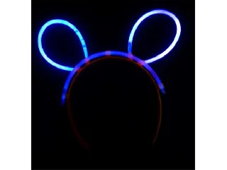 Fejpánt, sötétben világító, műanyag, neon színek