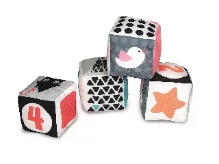 Fekete - fehér - Plüss kockák