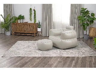 Felfújható fotel lábtartóval