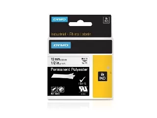 Feliratozógép szalag, tartós poliészter, 12 mm x 5,5 m, DYMO